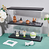 2-Tier Transparent Acrylic Minifigures Display Case ODIS-WH0043-64-5