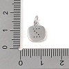 Rack Plating Brass Micro Pave CLear Cubic Zirconia Charms KK-E110-14P-Z-3