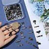60Pcs 2 Styles Brass Adjustable Jean Button Pins KK-GF0001-21B-3