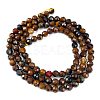 Natural Tiger Eye Beads Strands G-M399-03C-01-5