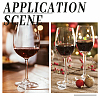 BENECREAT 20pcs Acrylic Wine Glass Charms AJEW-BC0003-69-7