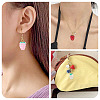 8Pcs Lampwork Pendants PALLOY-TAC0157-8