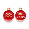 Alloy Enamel Pendants ENAM-S124-01B-07J-1