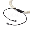 Adjustable Nylon Cord Braided Bead Bracelets for Men BJEW-JB11295-01-4