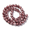 Handmade Millefiori Lampwork Beads Strands LAMP-G164-05O-2