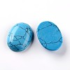 Oval Synthetic Turquoise Cabochons G-I171-18x25mm-05-1