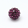 Polymer Clay Rhinestone Beads RB-H258-HD10mm-502-1