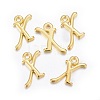 Alloy Letter Pendants PALLOY-X0037-68G-2