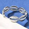Brass Cuff Bangles for Women BJEW-U018-02P-3