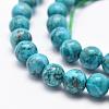 Natural Marble Beads Strands G-K211-8mm-E-3