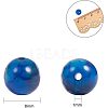 Dyed Natural Agate Faceted Round Beads G-NB0001-07-2