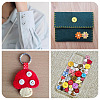 450Pcs 15 Styles Resin Buttons RESI-TA0004-13-9