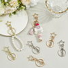 18Pcs 3 Style Alloy Keychain Clasps KEYC-SP0001-49D-3