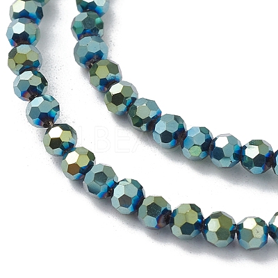 Electroplate Glass Beads Strands EGLA-K015-10C-1