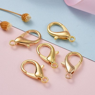 Zinc Alloy Lobster Claw Clasps X-E107-G-NF-1