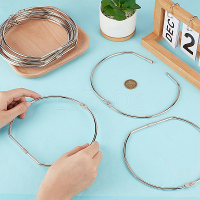 Iron Hinged Loose Leaf Binder Rings FIND-WH0173-356-1