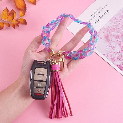 Chain Link Wristlet Keychain HJEW-SW00014-04-1