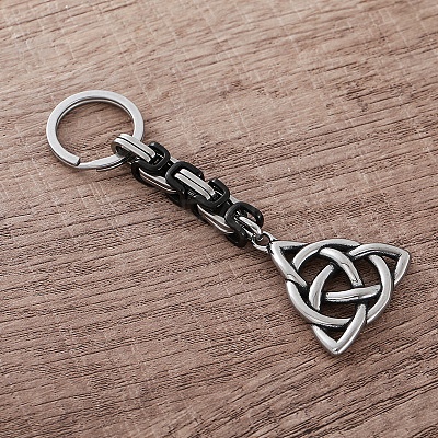 304 Stainless Steel Triqueta Keychains LS-GS1230-1