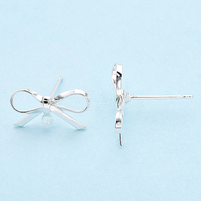 Brass Stud Earring Findings X-KK-S350-013S-1