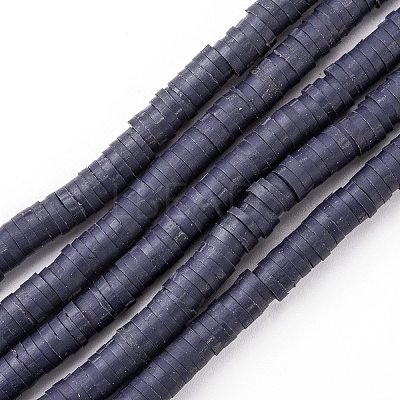 Handmade Polymer Clay Beads Strands LS-CLAY-R089-4mm-Q046-1