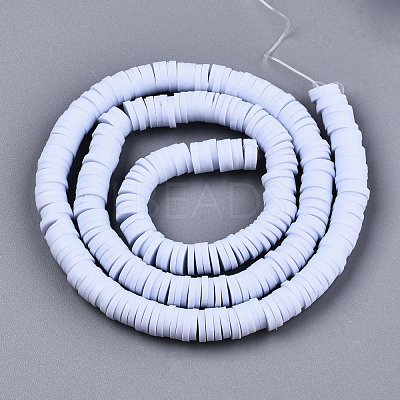 Handmade Polymer Clay Beads Strands CLAY-R089-6mm-024-1