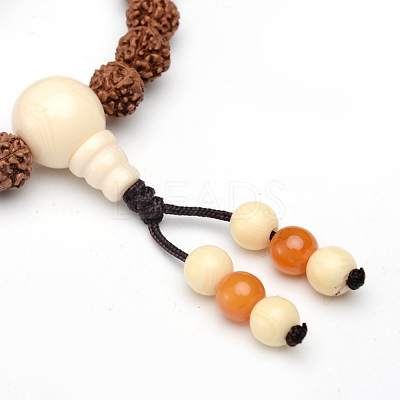 5-Loop Wrap Style Buddhist Jewelry BJEW-S125-15-1