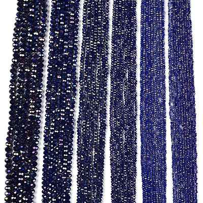 Electroplate Glass Beads Strands EGLA-A044-P8mm-B07-1