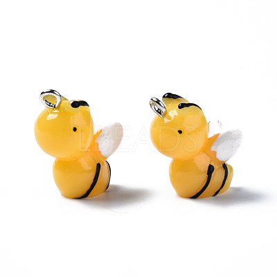 Opaque Resin Pendants X-RESI-S356-066-1