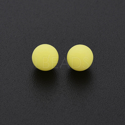 Opaque Acrylic Beads PAB702Y-B01-01-1