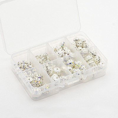 Grade A Brass Rhinestone Beads RB-X0005-B-1