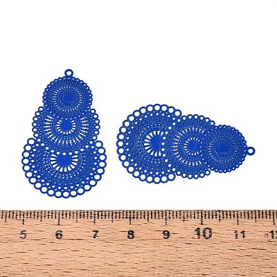 Spray Painted 430 Stainless Steel Pendants STAS-N121-01D-1