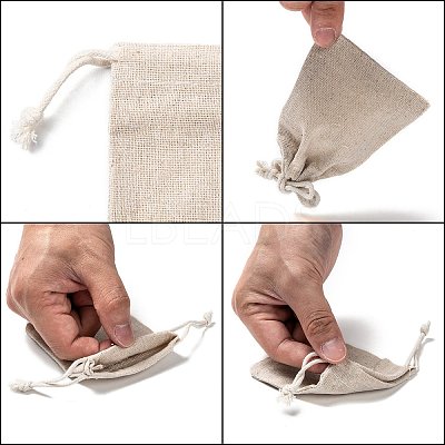 Cotton Packing Pouches Drawstring Bags LS-X-ABAG-R011-8x10-1