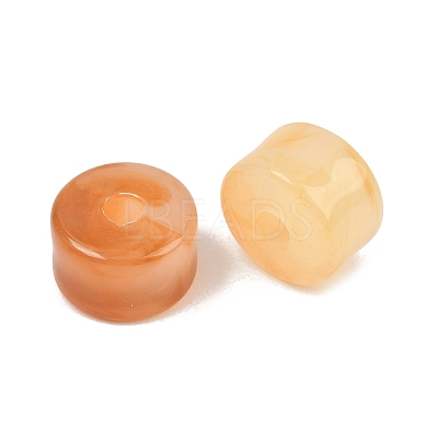 Two-Color Opaque Acrylic Imitation Gemstone Beads AC-CBA3EFE-02F-1