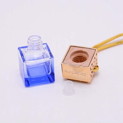 Car Hanging Air Freshener Glass Bottles DJEW-WH0008-10A-1