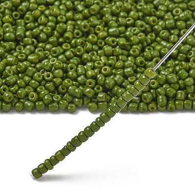 Baking Paint Glass Seed Beads SEED-S001-K9-1
