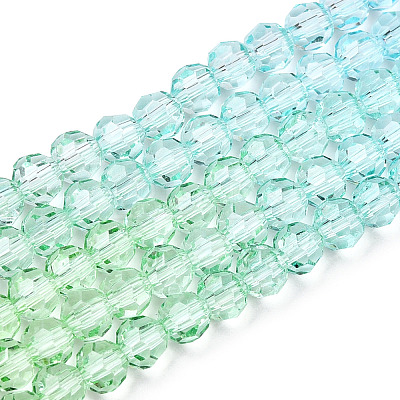 Transparent Glass Beads Strands X1-GLAA-E036-07R-1