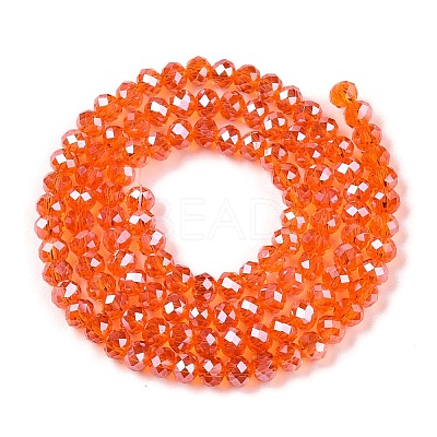 Electroplate Glass Beads Strands EGLA-A044-T3mm-A25-1