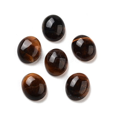 Natural Tiger Eye Cabochons G-G145-01A-29-1