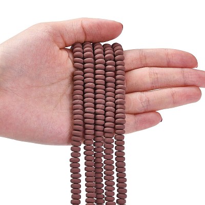 Handmade Polymer Clay Beads Strands X-CLAY-N008-008-125-1