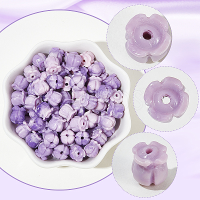 100Pcs Synthetic Coral Beads CORA-SP0001-27-1