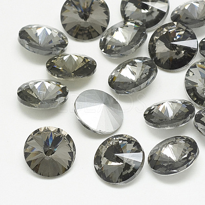 Pointed Back Glass Rhinestone Cabochons RGLA-T086-8mm-03-1