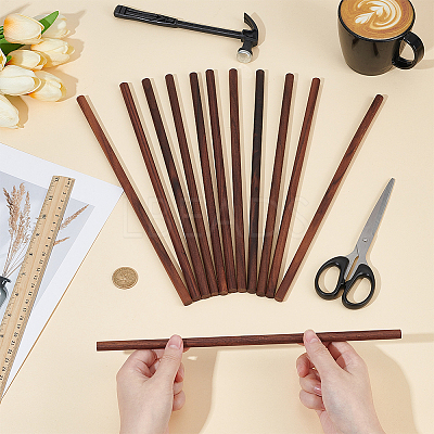 Waxed Round Wooden Sticks WOOD-OC0004-42C-1