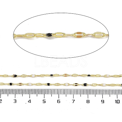 Rack Plating Brass Dapped Chains AJEW-Q153-03G-04-1
