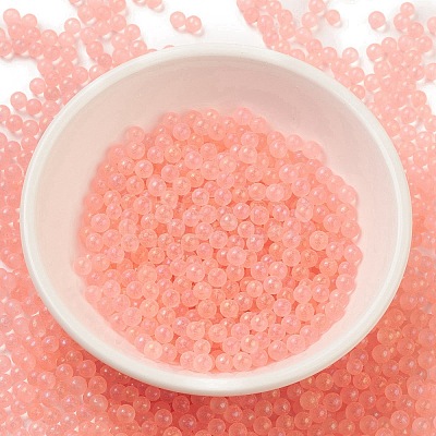 Luminous Transparent Glass Seed Round Beads GLAA-F124-D01-A-1