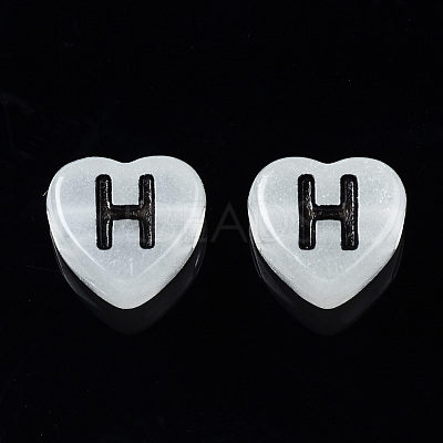 Luminous White Smoke Acrylic Beads MACR-S273-69-1