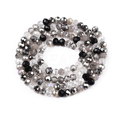 Electroplate Glass Beads Strands GLAA-T023-B16-01-1