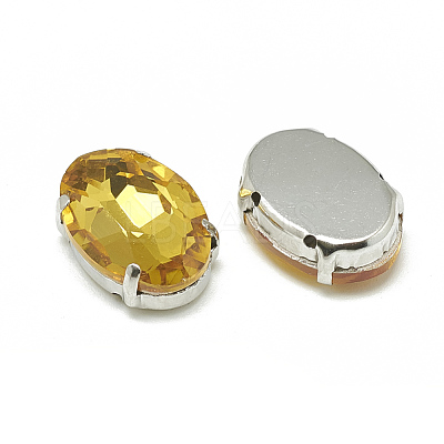Sew on Rhinestone RGLA-T091-10x14mm-22P-1