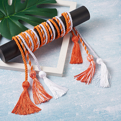 6Pcs 3 Style Polyester Tassel Big Pendant Decorations FIND-TA0001-50-1