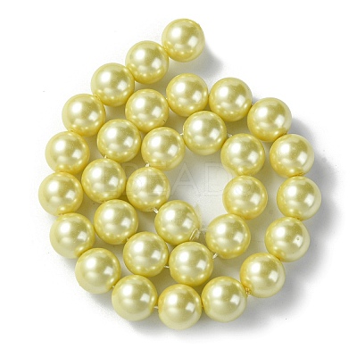 Eco-Friendly Glass Pearl Beads Strands HY-A008-14mm-RB012-1