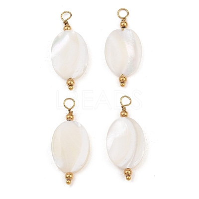 Natural Freshwater Shell Pendants SH-CBA5EEC-16G-1